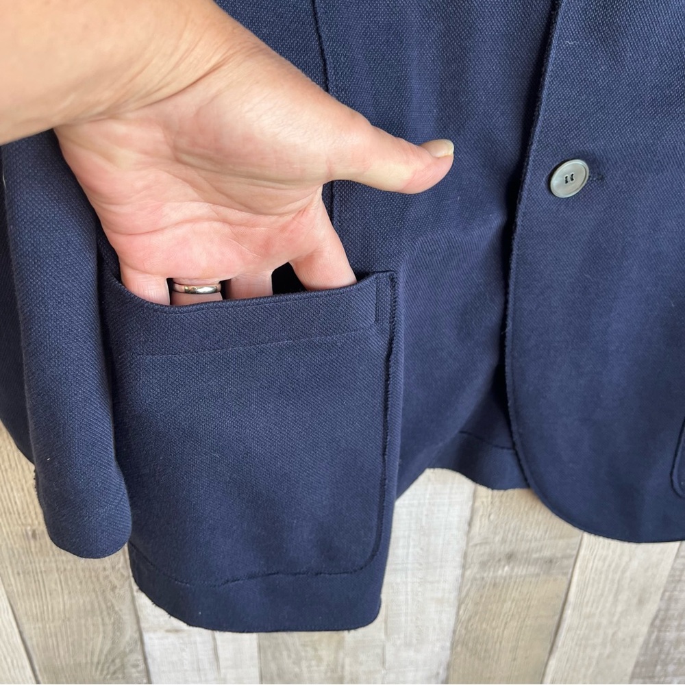 Harris Wharf London Men
Unconstructed Stretch Piquet Navy
Blazer Cotton Size 40 - Picture 4 of 7